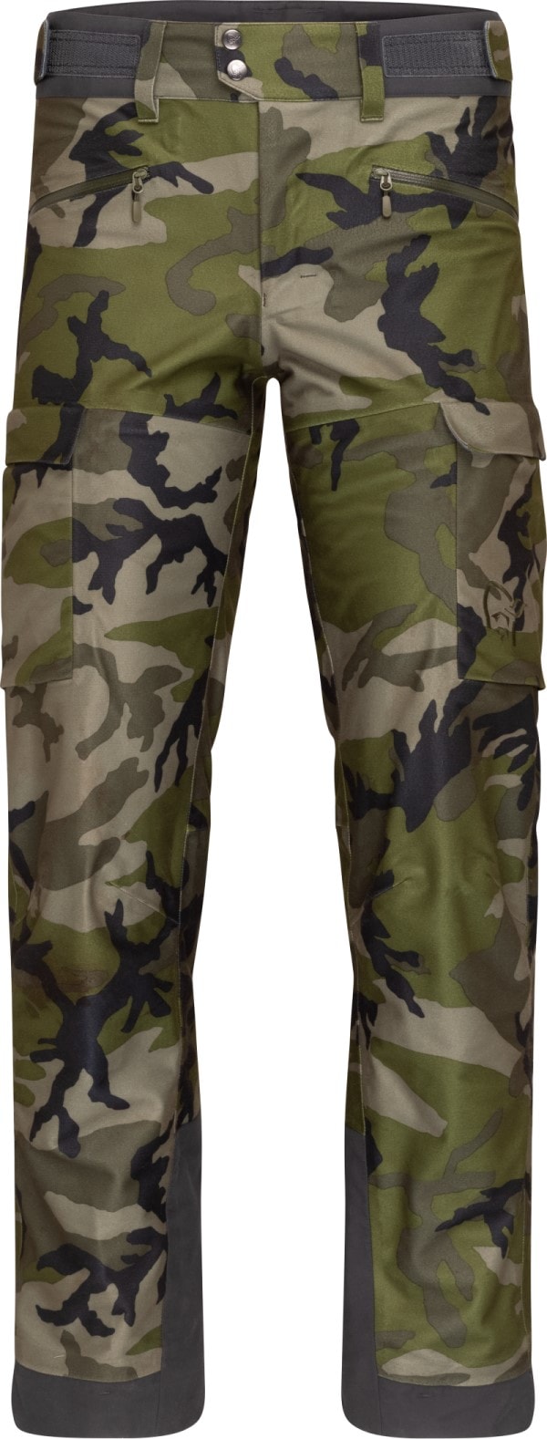 Norrøna Kvinnherad Gore-Tex pants (M) Green Camo