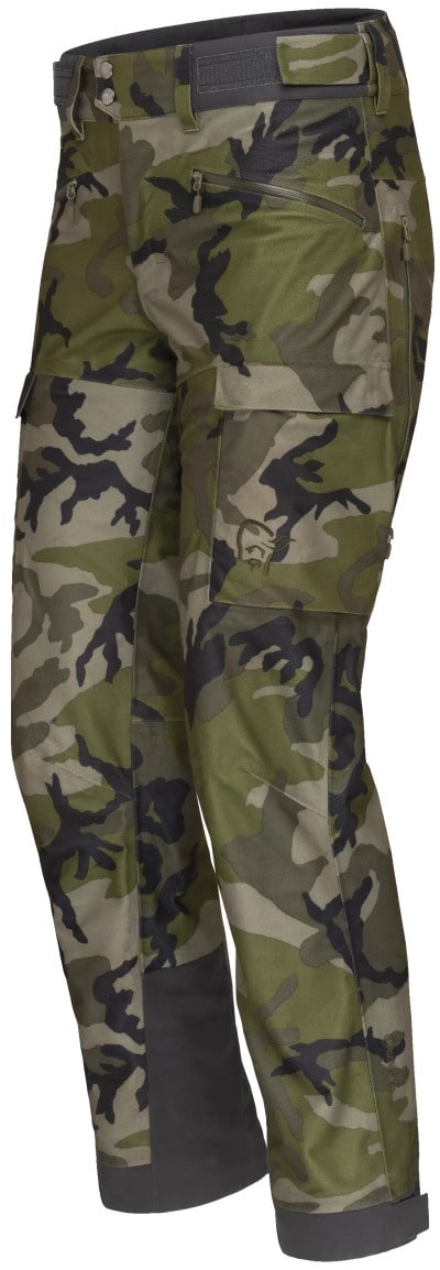 Norrøna Kvinnherad Gore-Tex pants (M) Green Camo Utgått
