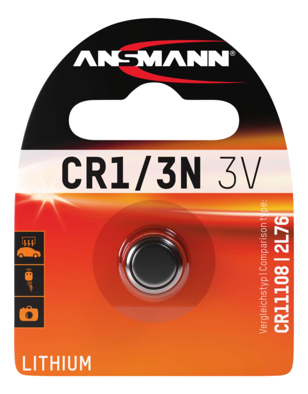 Batteri Ansmann Lithium 3V CR1/3N BL