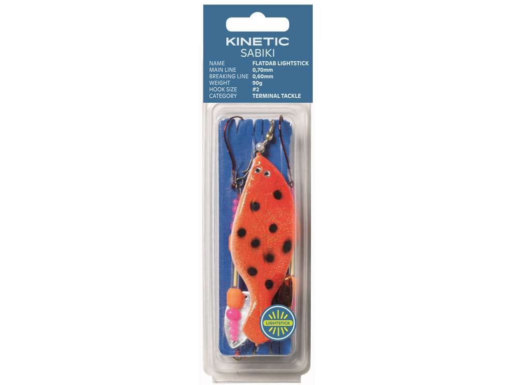 KINETIC SABIKI FLATDAB LIGHTSTICK 90G #2 RED/BROWN
