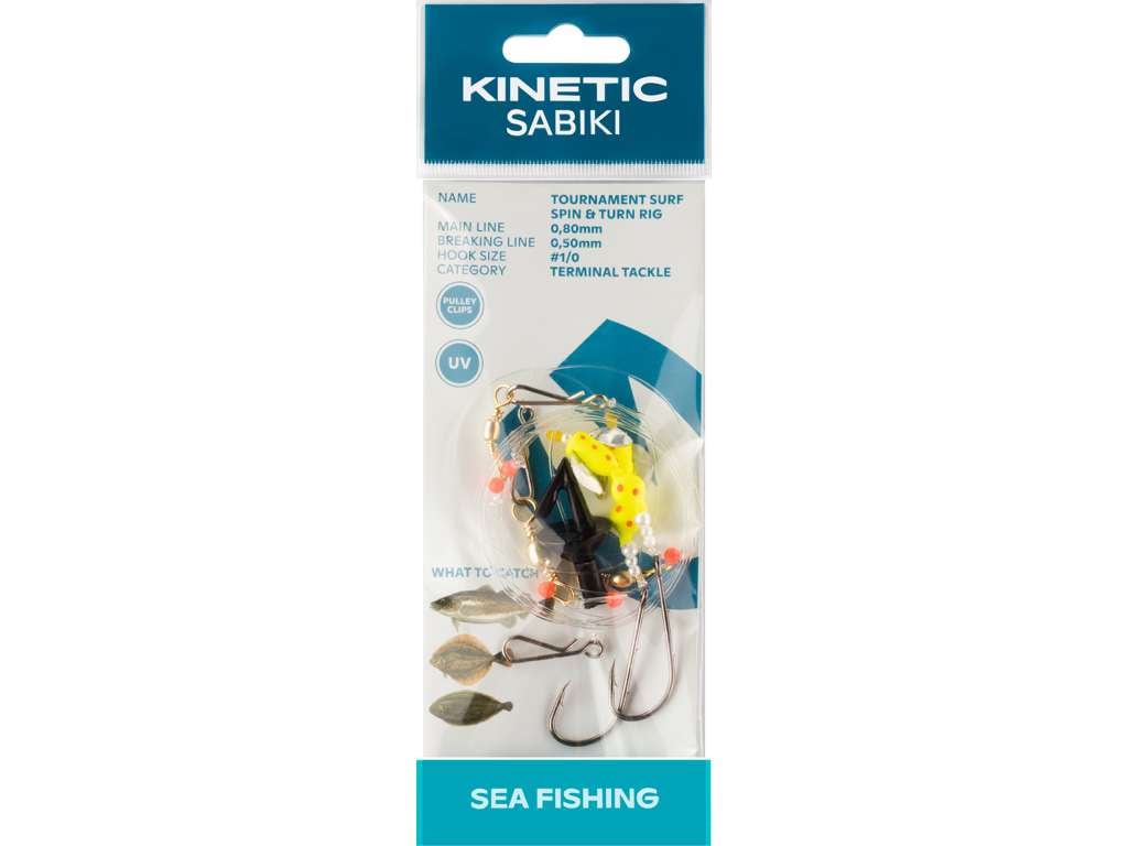 KINETIC SABIKI TOURNAMENT SURF SPIN&TURN #1/0 YELLOW