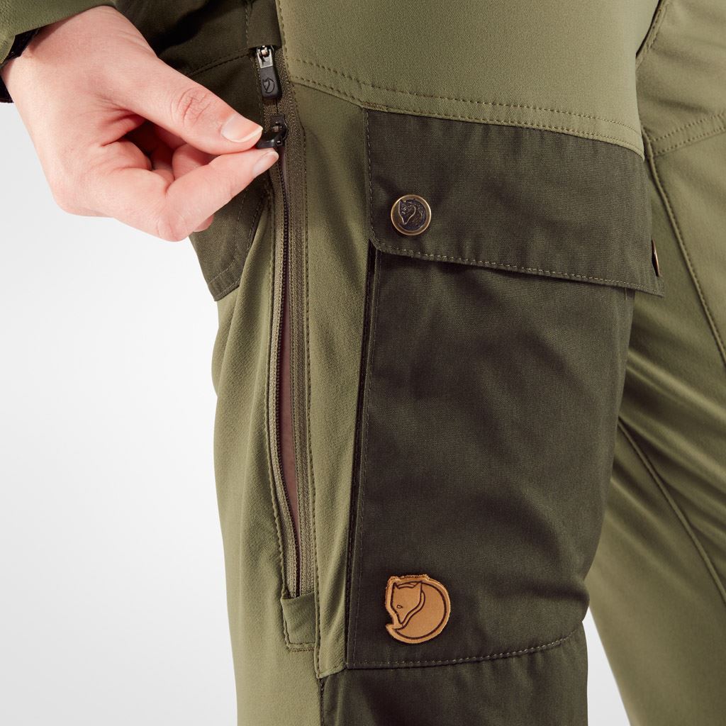 Fjällräven Keb Trousers Curved W UN Blue-Stone Grey Utgående