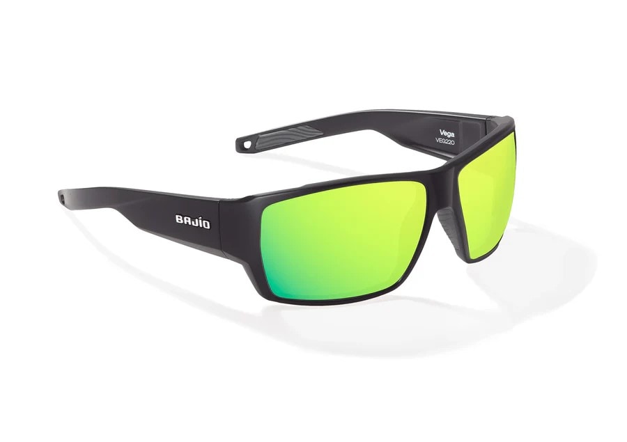 Bajio Vega Black Matte Green Mirror Glass