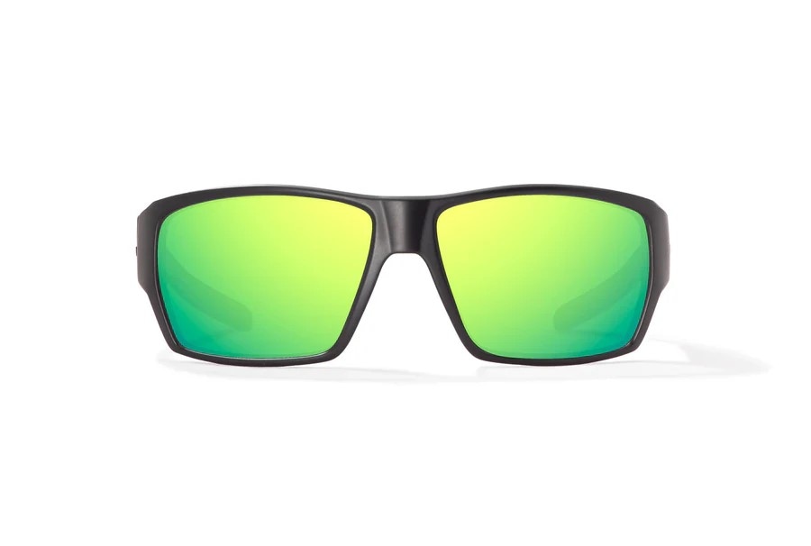 Bajio Vega Black Matte Green Mirror Glass