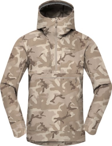 Norrøna Femund cotton Anorak (M) Camo Beige Utgått