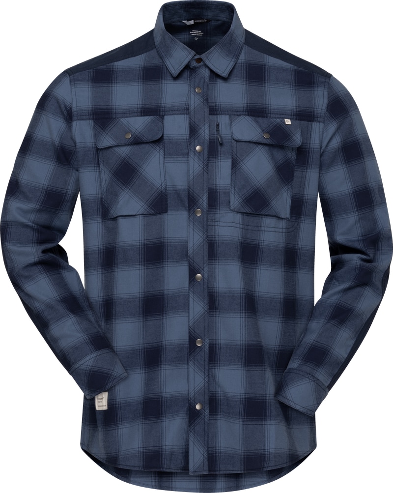 Norrøna femund flannel Shirt (M) Navy Blazer