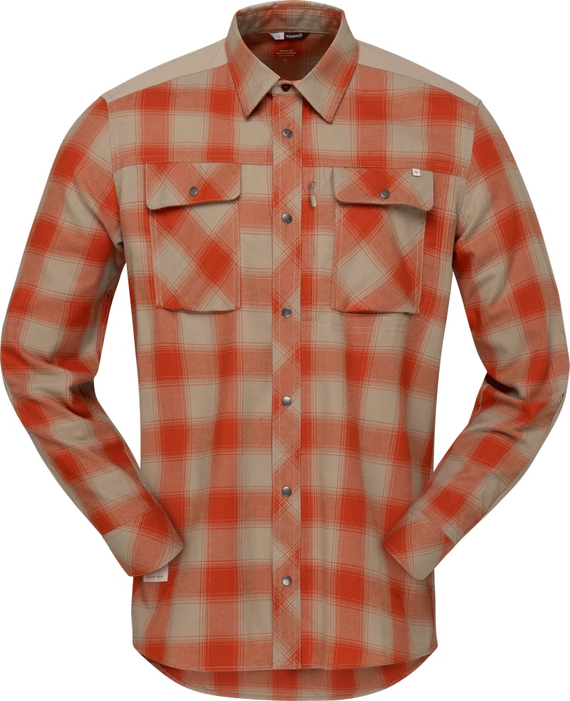 Norrøna femund flannel Shirt (M) Pureed Pumpkin