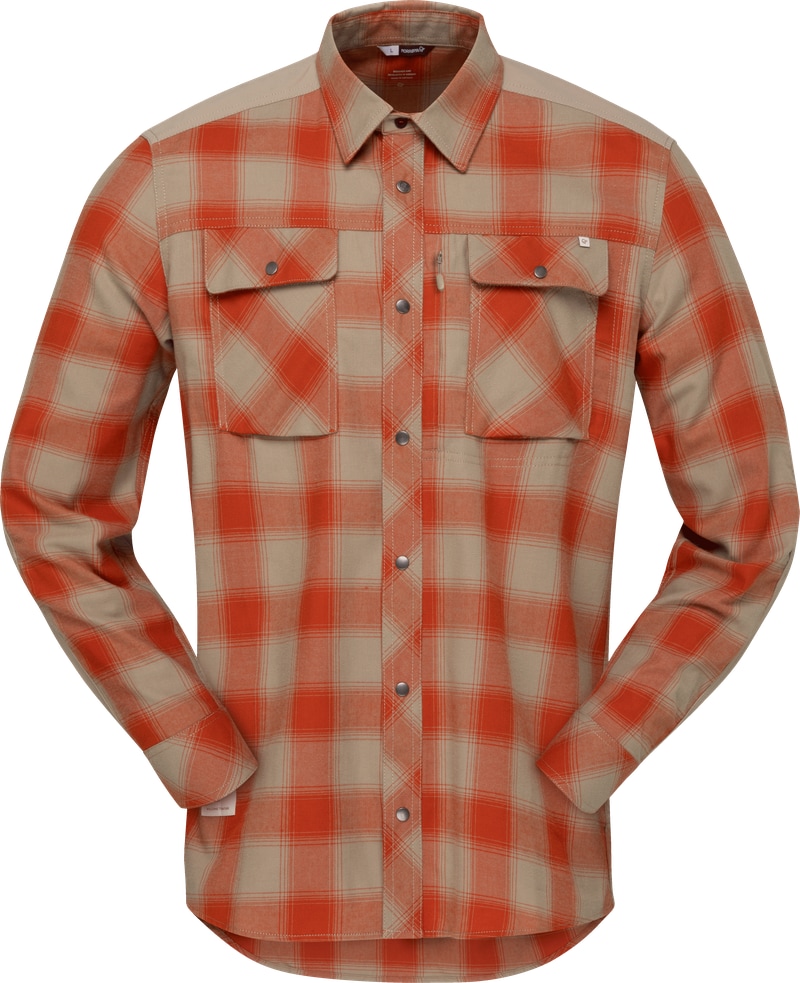 Norrøna femund flannel Shirt (M) Pureed Pumpkin Utgått