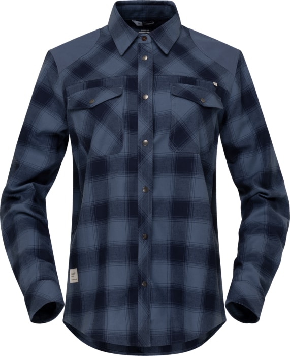 Norrøna femund flannel Shirt (W) Navy Blazer