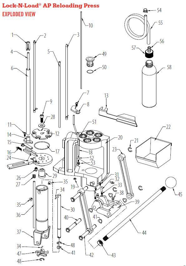 Hornady Parts Primer Seater Punch assambly AP Small #398505