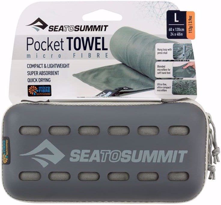 Sea To Summit Pocket 60x120cm Håndkle Grey