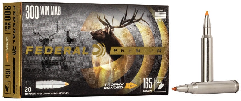 Federal Premium 300 Win Mag 165 Trophy B. Tip.