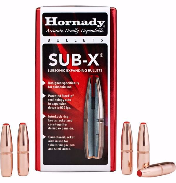 Hornady Sub-X Bullets 30 Cal .308 190 Gr Sub-X