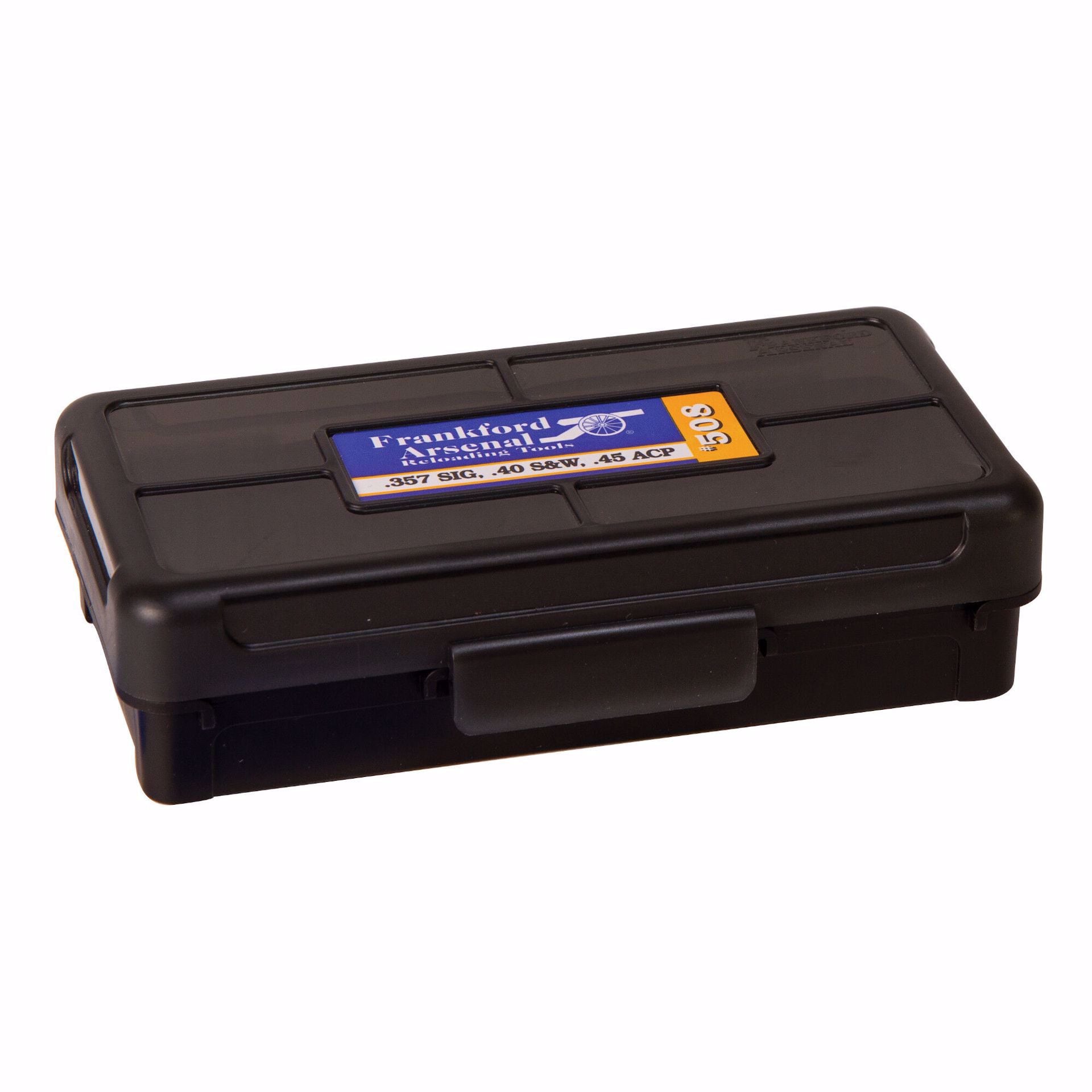 Frankford Arsenal Hinge-Top Ammo Box, #508, 10mm-45 ACP 50 ct.