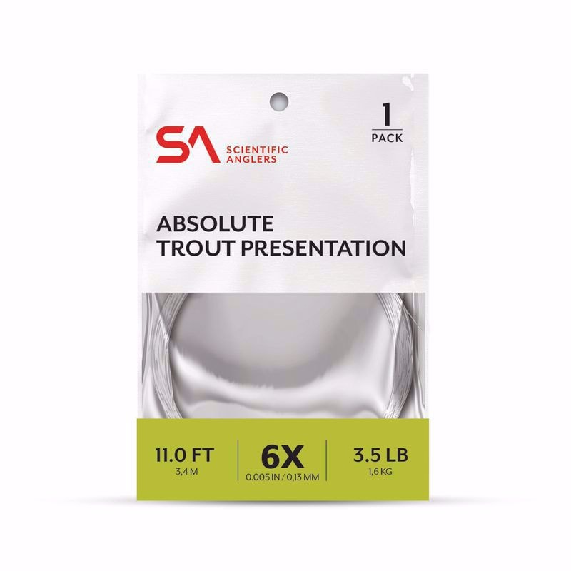 SA Absolute Trout Presentation Leader 11` 2X 0,23mm