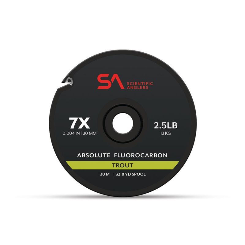 SA Absolute Fluorocarbon trout Tippet 1X 0,25mm