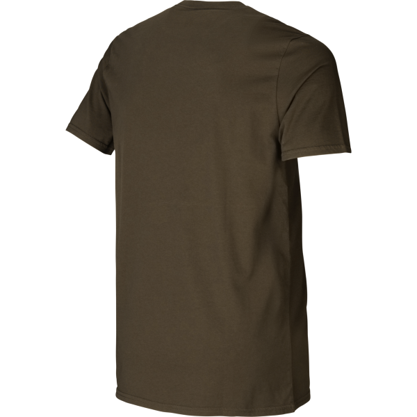 Härkila Graphic T-Shirt 2-pack Willow Green/Slate Brown