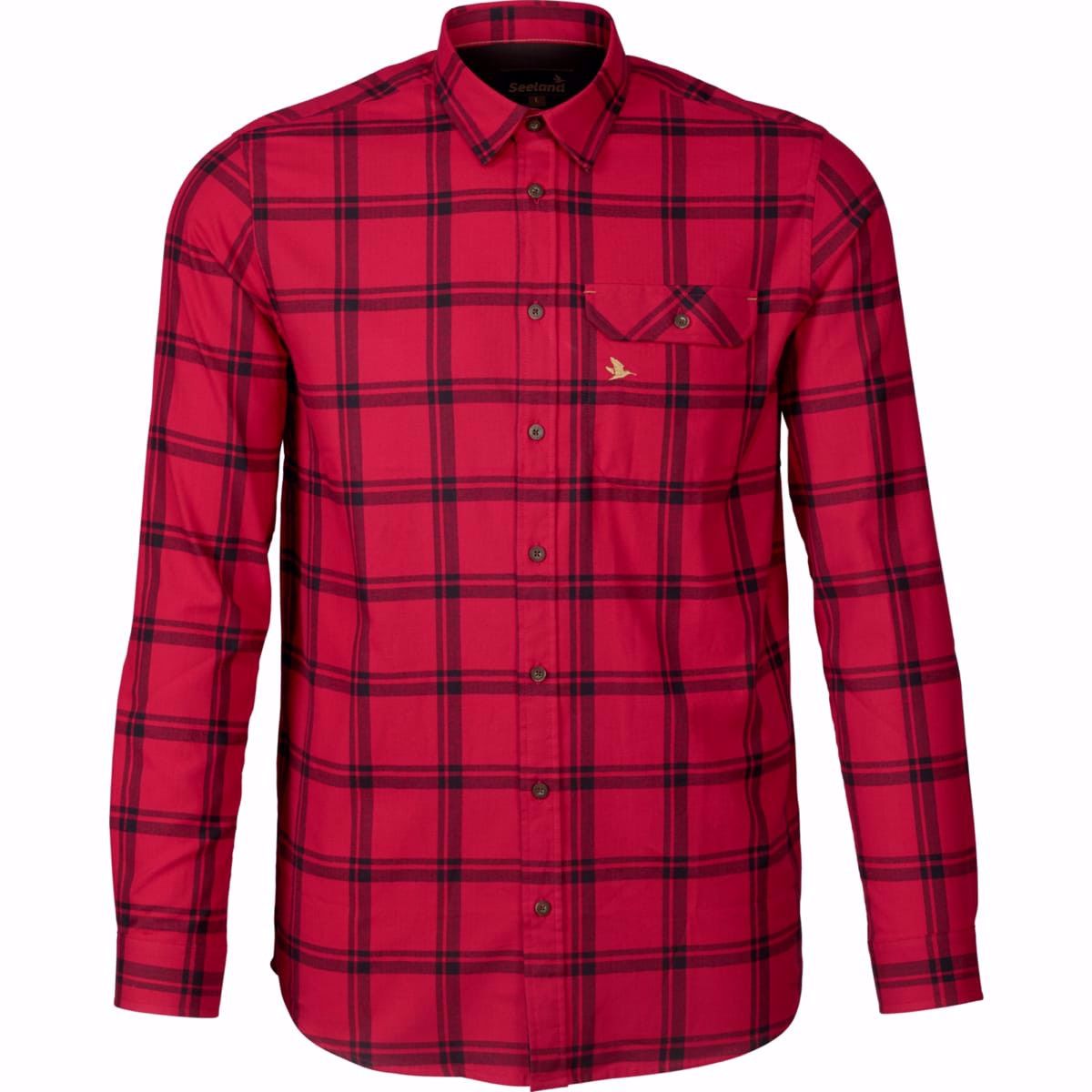 Seeland Highseat skjorte Hunter red