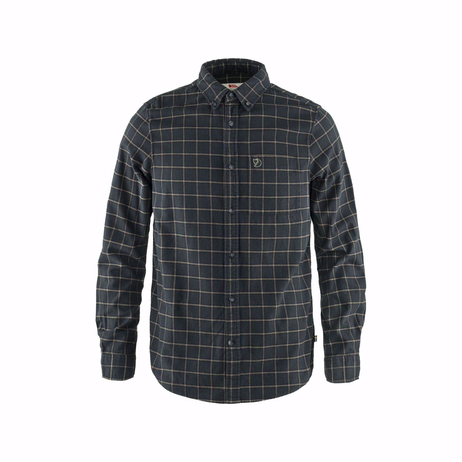 Fjällräven Övik Flannel Shirt M Dark Grey