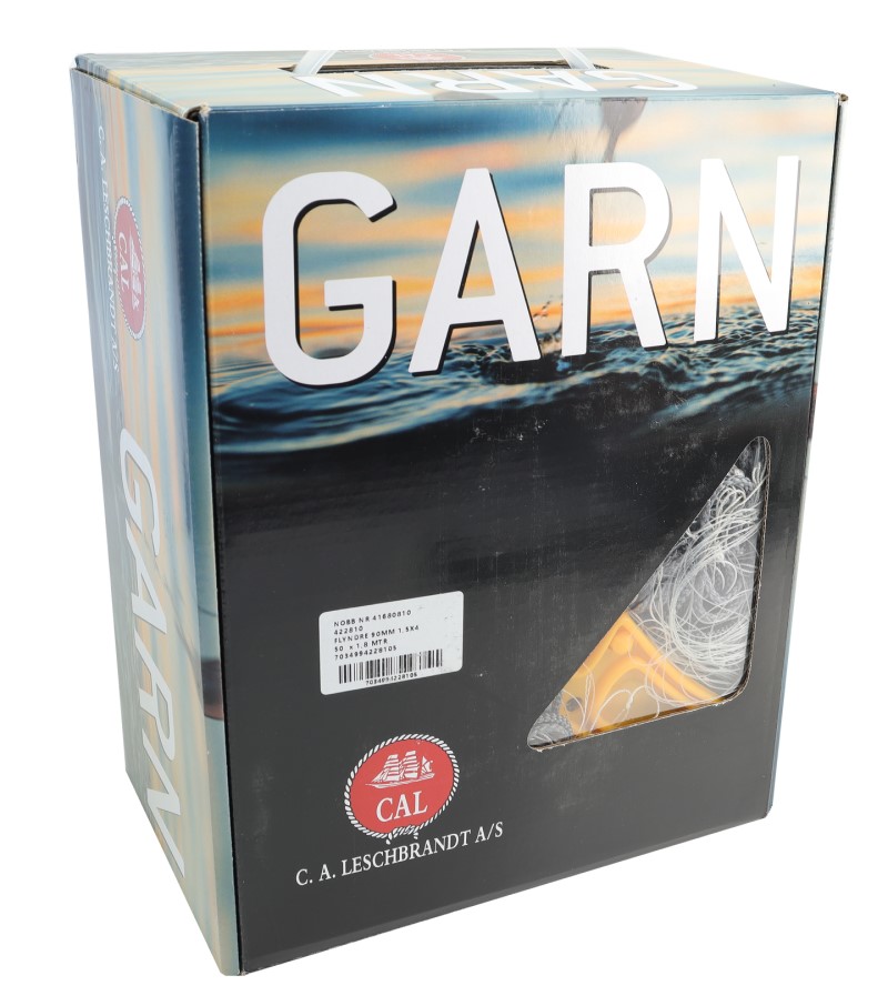 CAL Garn Flyndregarn 70mm n 1,5 50mx1,25m bl
