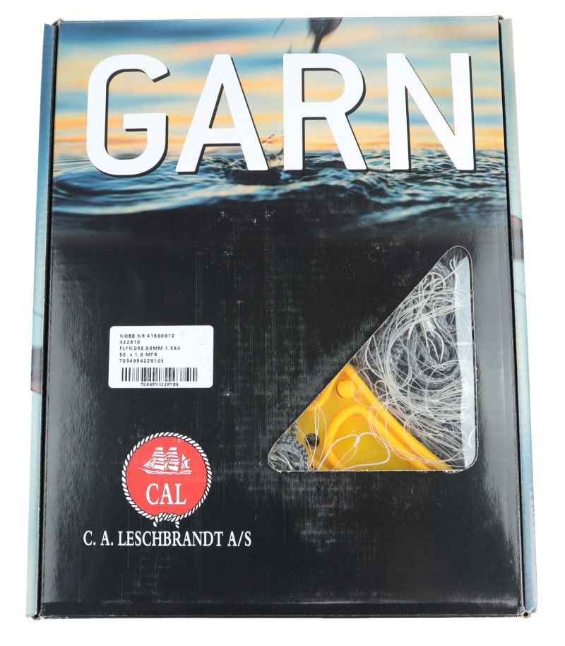 CAL Garn Flyndregarn 70mm n 1,5 50mx1,25m bl