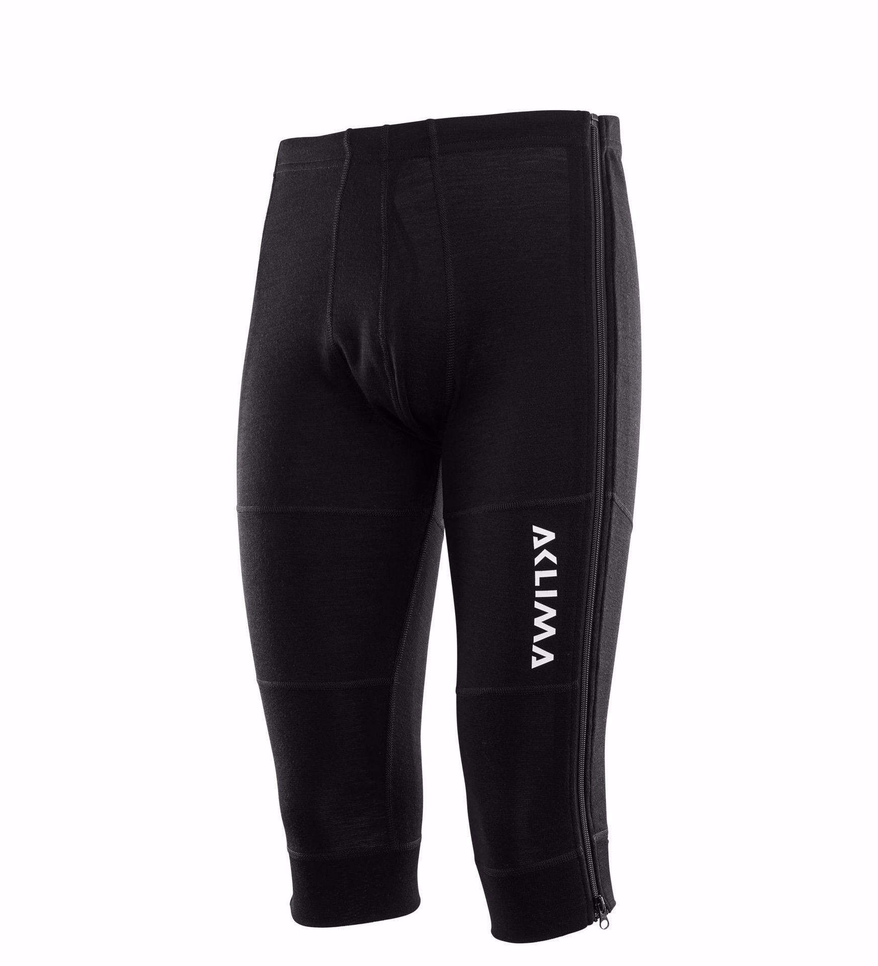 Aclima Warmwool 3/4 Zip Longs Man Black