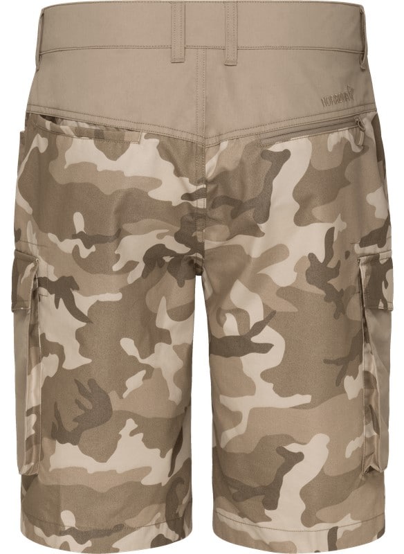 Norrøna Femund Cotton Cargo Shorts (M) Camo Beige Utgått