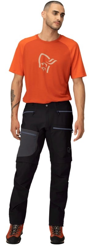 Norrøna trollveggen flex1 Zip Off Pants (M) Caviar