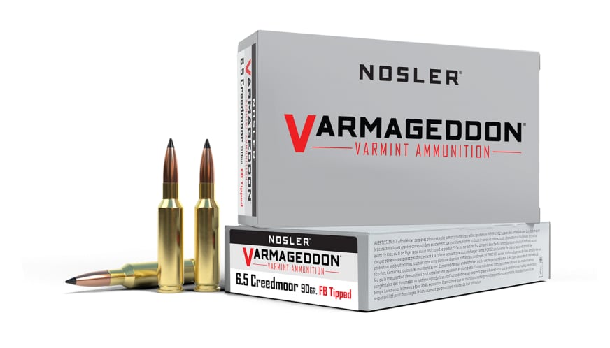 Nosler Varmageddon Ammunition 6,5 Creedmoor 90g VG FBT Ammunisjon