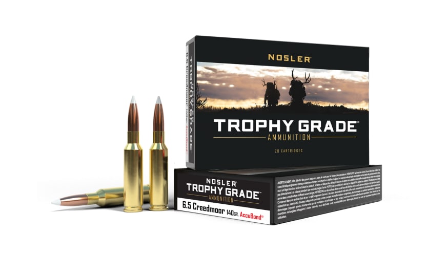 Nosler Trophy Grade AccuBond Ammunition 6,5mm Creedmoor 140gr AB SP Ammunisjon