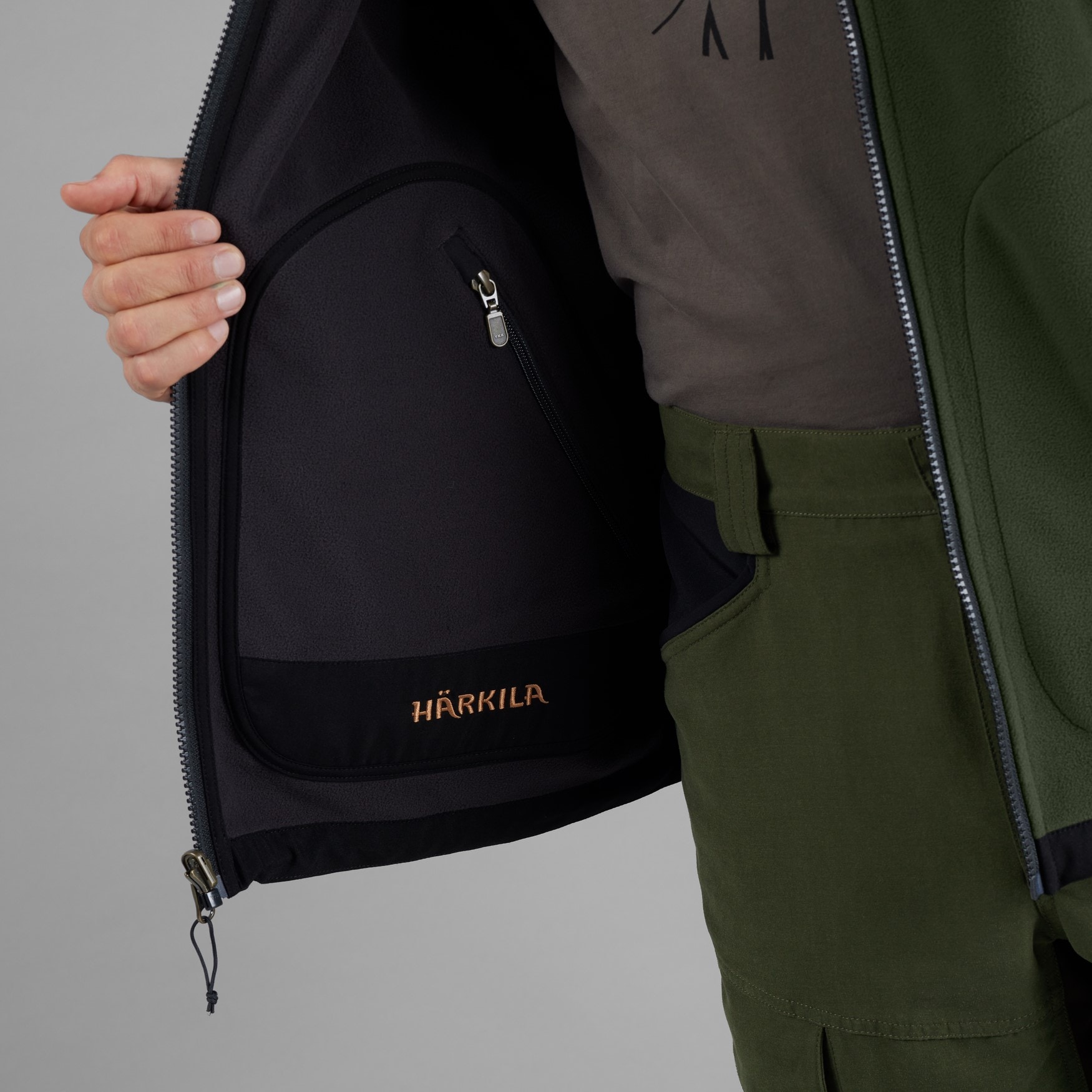 J&F Härkila Kamko fleece Grey/Green