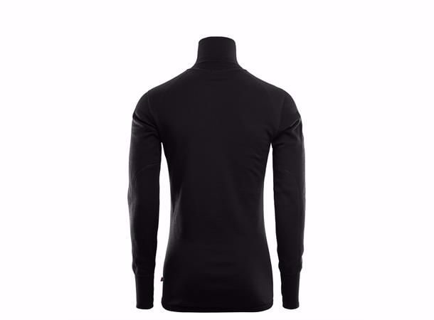 Aclima DoubleWool Polo Zip Jet Black/Marengo