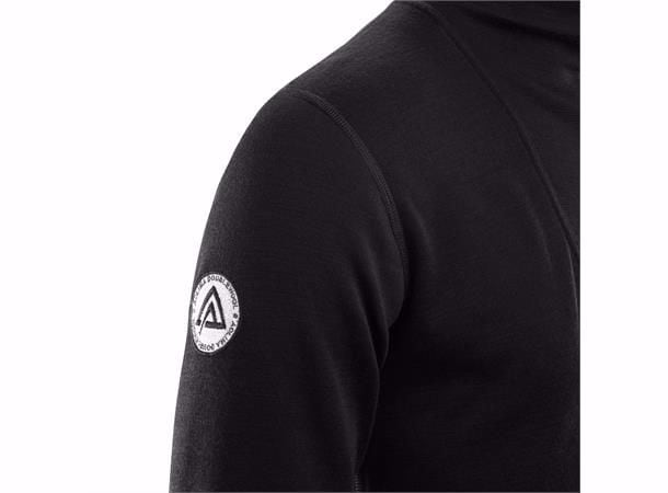 Aclima DoubleWool Polo Zip Jet Black/Marengo