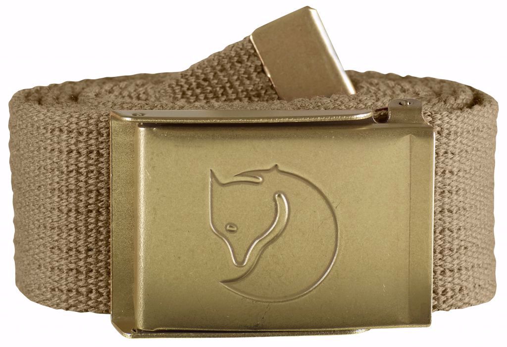 Fjällräven Canvas Brass Belt 4 cm. Sand