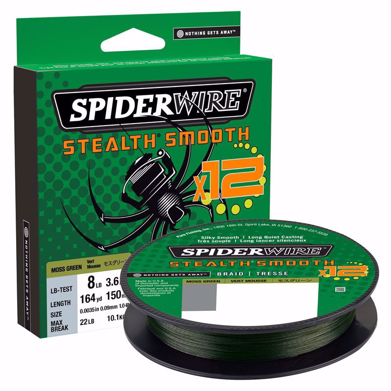 Spiderwire Stealth Smooth 16,5kg 150m Moss green 0,15