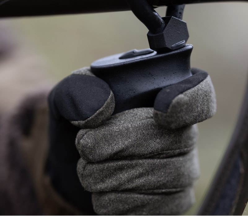 Blaser Vintage Gloves Olive Melange Black