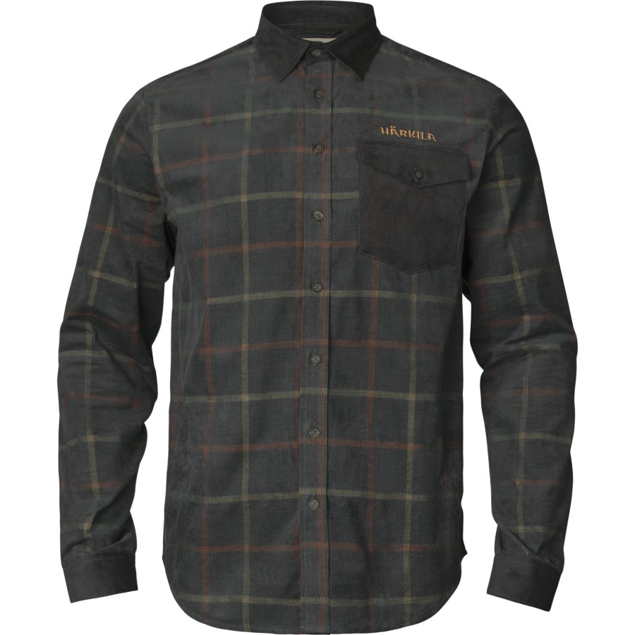 Härkila Kaldfjord corduroy check skjorte Phantom