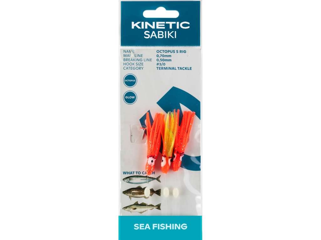 Kinetic Sabiki Octopus S #3/0 Red/Orange