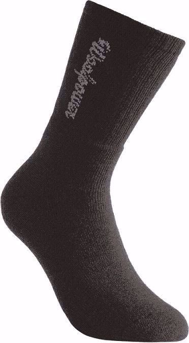 Woolpower Socks Logo 400 gr BLACK 2PACK