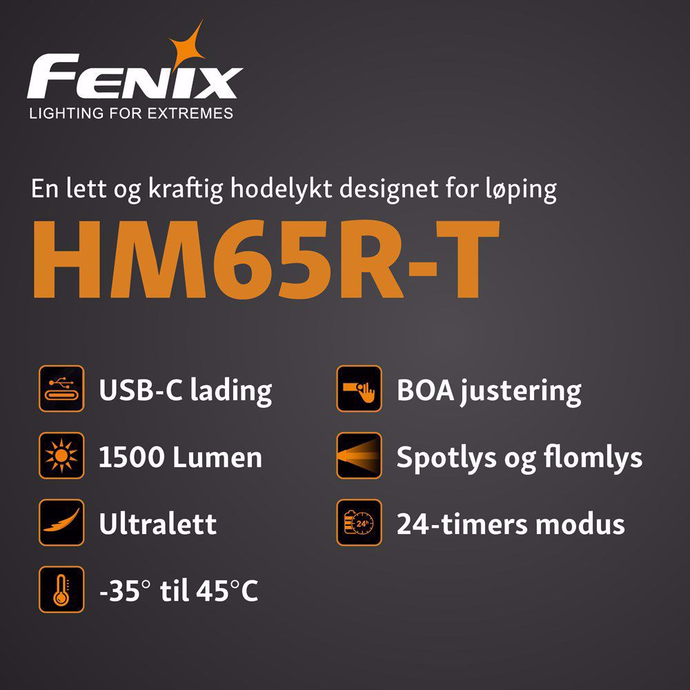 FENIX HM65R-T Hodelykt 1500lm