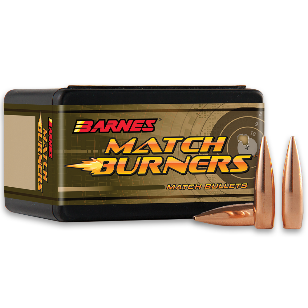 Barnes Match Burners Bullets 6Mm 112 Grs Match Burner Flat Base