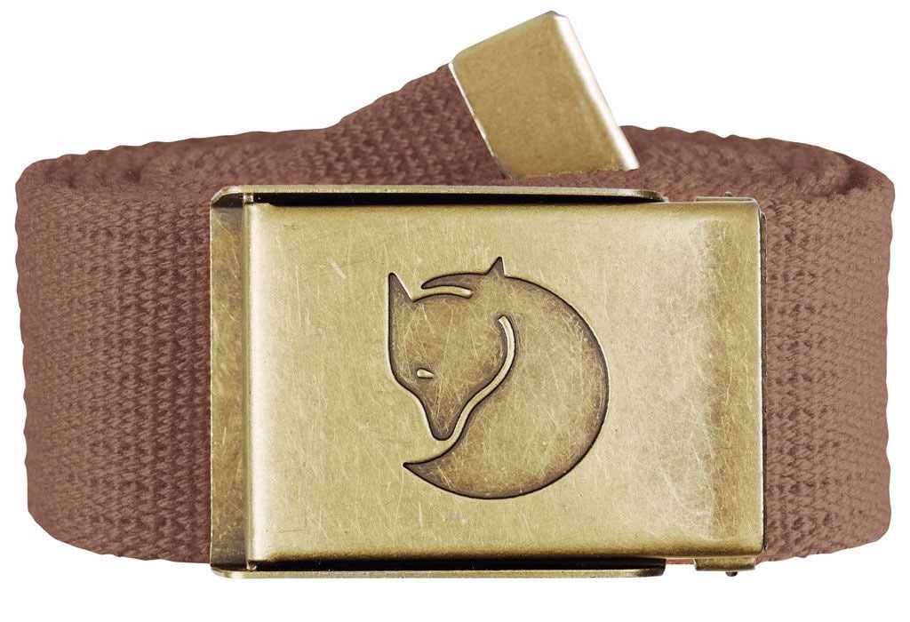 Fjällräven Canvas Brass Belt 4 cm. Dark Sand