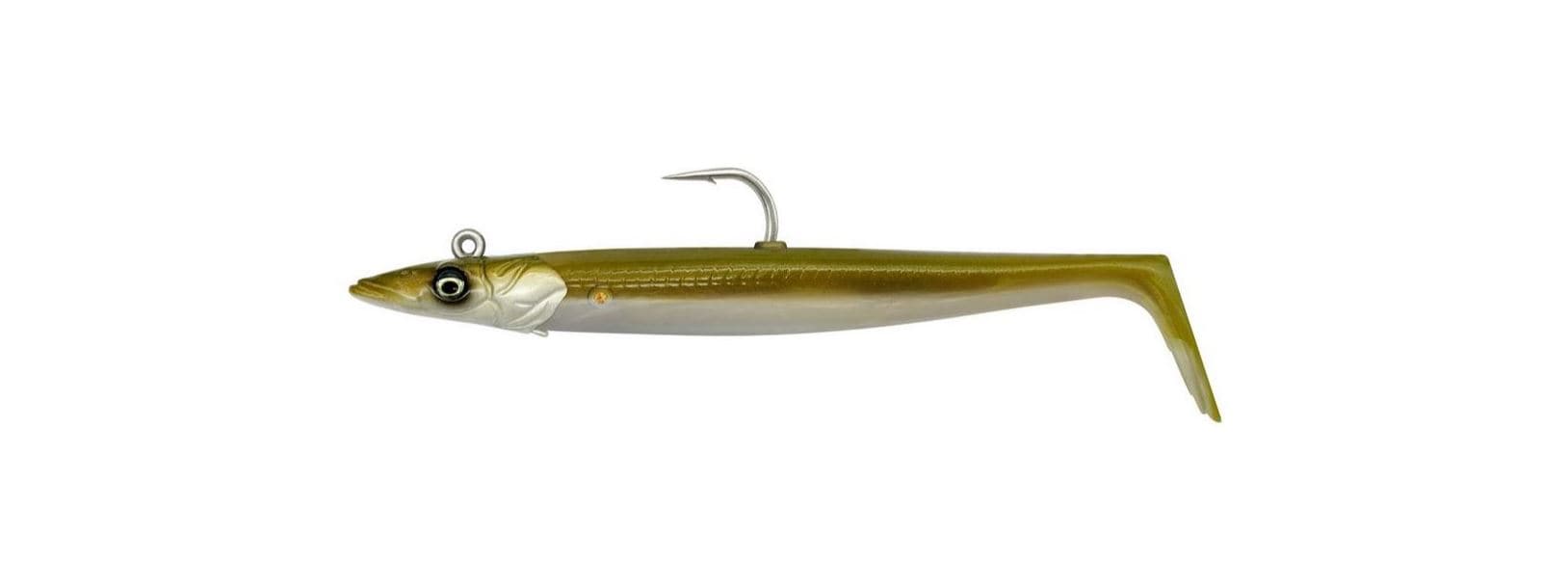 Savage Gear Sandeel V2 14cm 33g Sinking Khaki 2+1