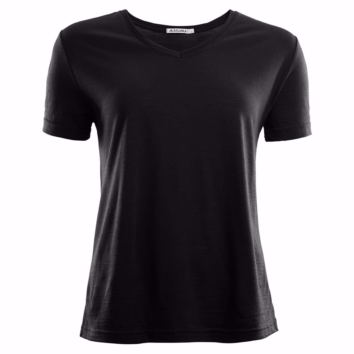 Aclima LightWool T-Shirt Loose Fit Woman Jet Black