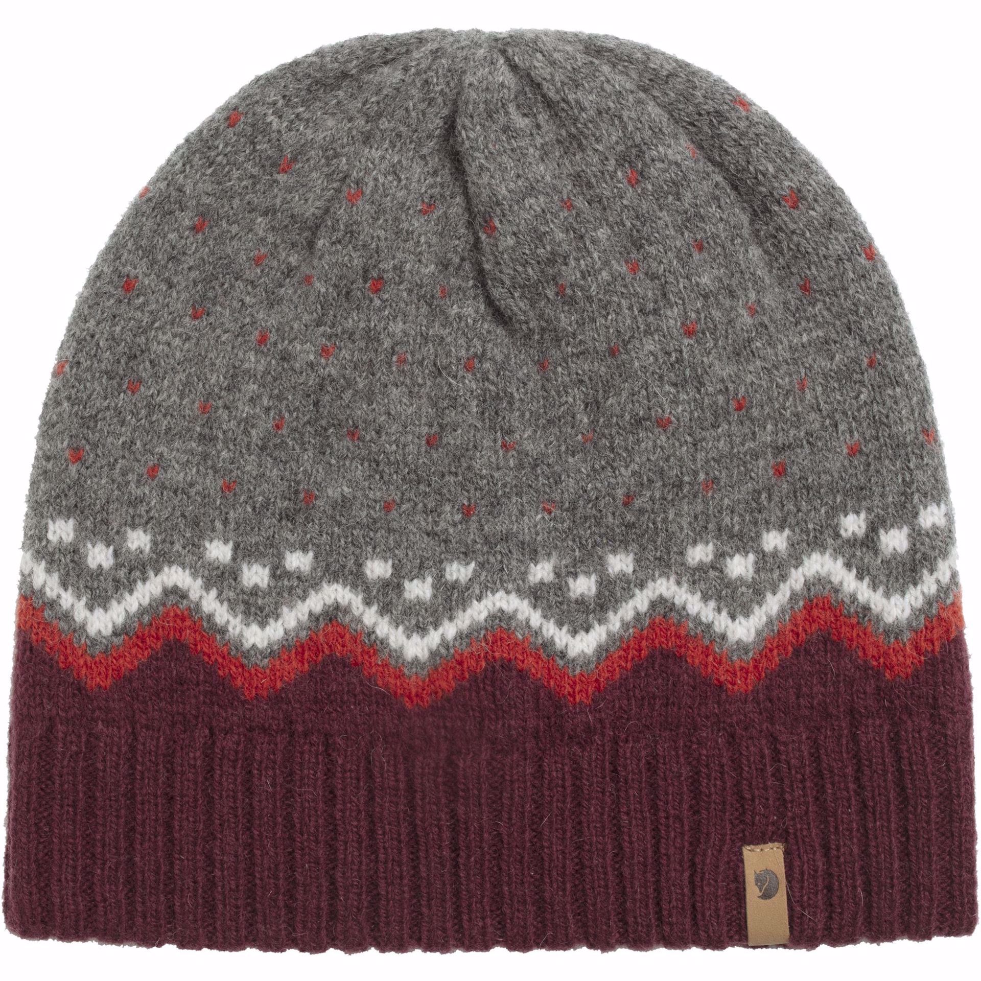 Fjällräven Övik Knit Hat Dark Garnet