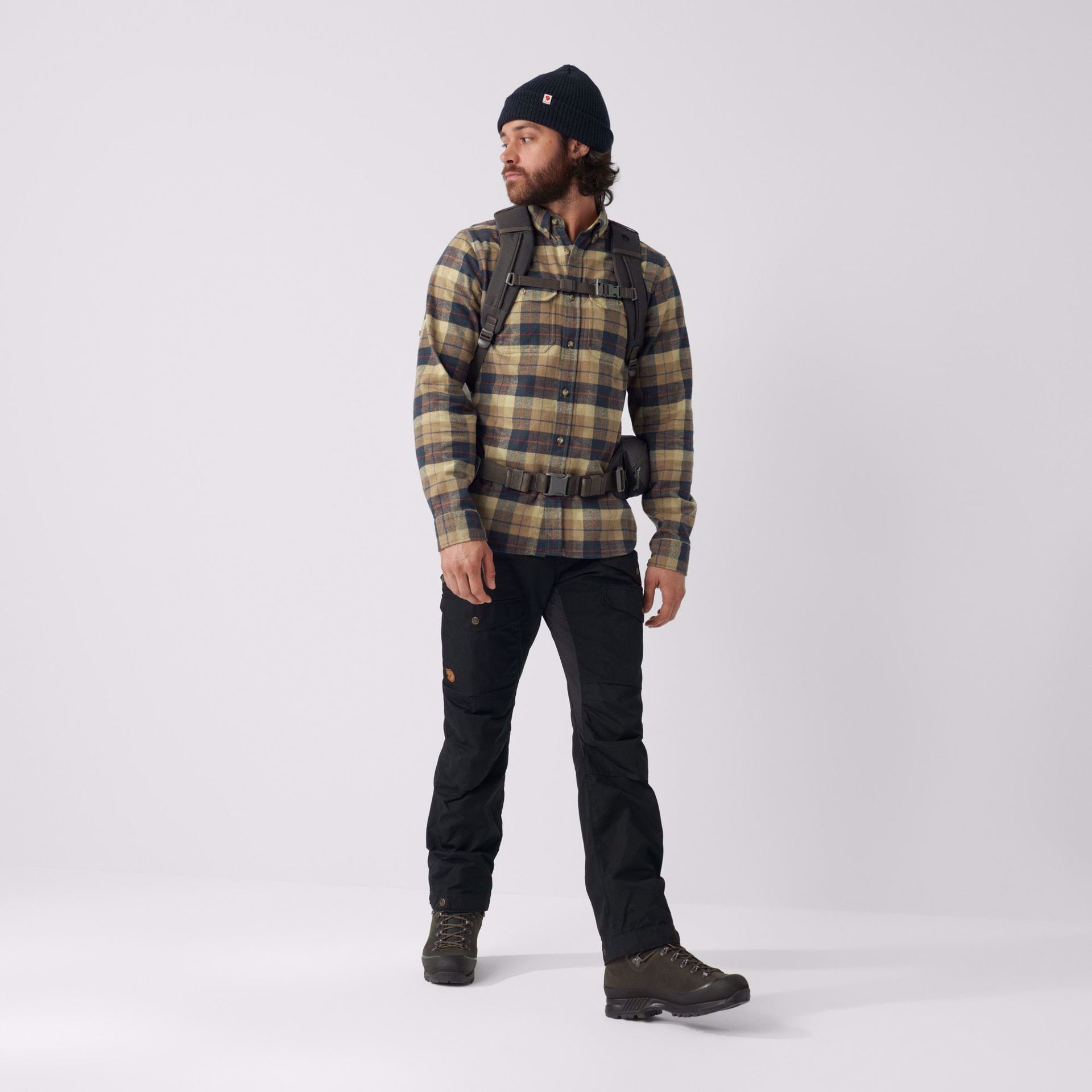 Fjällräven Singi Heavy Flannel Shirt Super Grey-Stone Grey