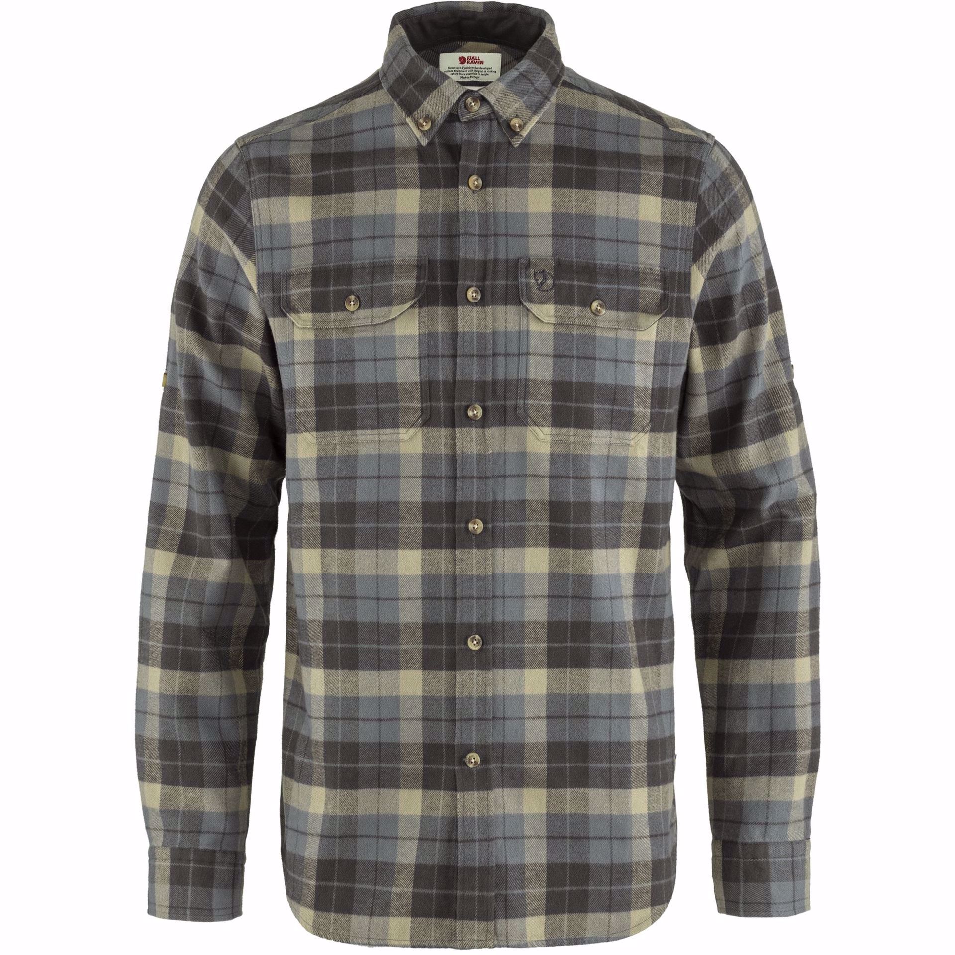 Fjällräven Singi Heavy Flannel Shirt Super Grey-Stone Grey