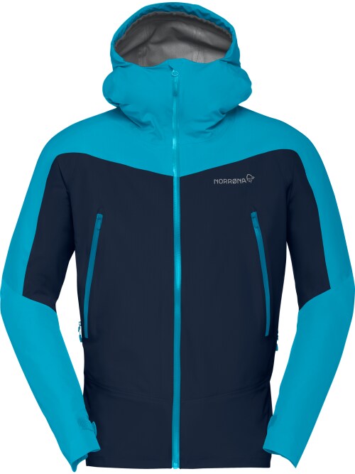 Norrøna falketind Gore-Tex Jacket (M) Hawaiian Surf/Indigo Night Utgått