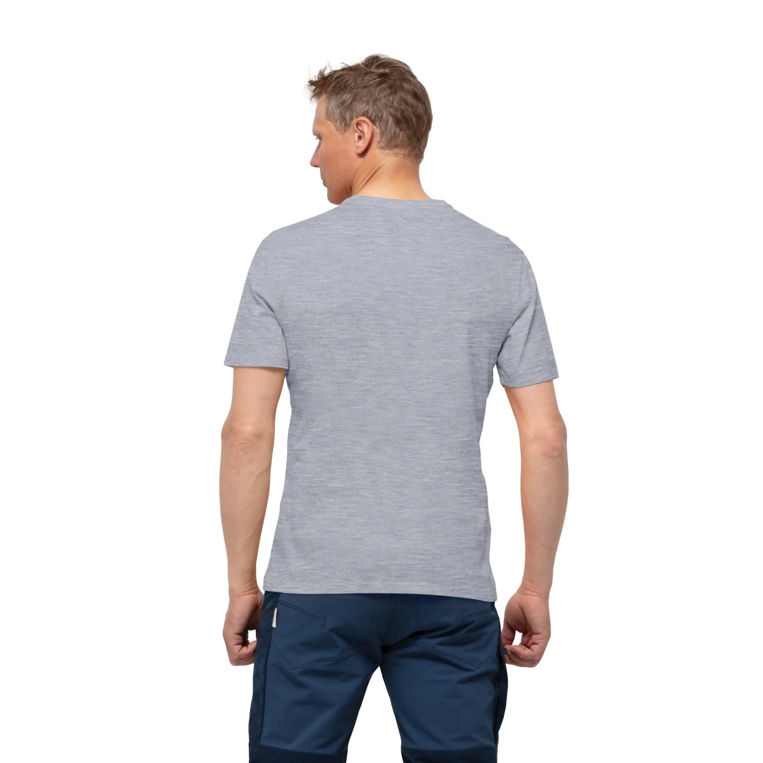 Norrøna /29 cotton Viking T-Shirt (M) Grey Melange/Caviar