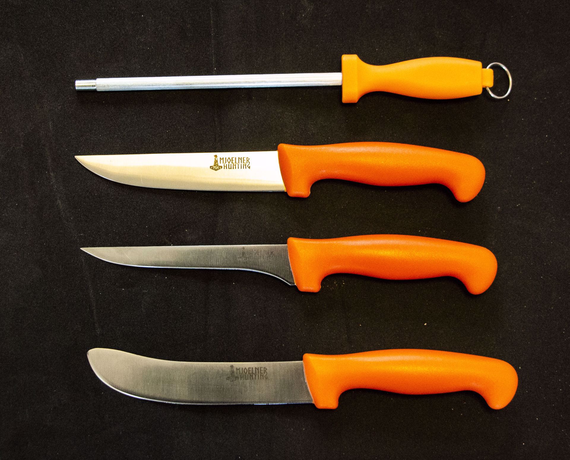 Mjoelner Butcher Set Medium Orange Handle 4pc